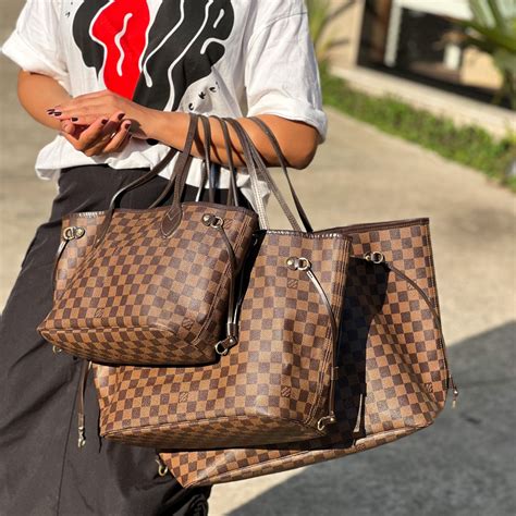 bolsa louis vuitton neverfull tamanhos